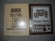 1982 GM Buick Regal Lesabre Electra Riviera Service Shop Manual Set W Fisher Bk