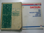 1982 Datsun Nissan Stanza Service Repair Shop Manual SET FACTORY OEM USED WEAR