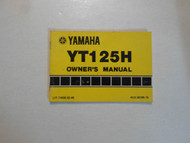 1981 Yamaha YT125H Owners Manual FACTORY OEM BOOK 81 WATER DAMAGED