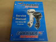 1998 Johnson Evinrude Outboards Service Manual 9.9 thru 30 2-Cylinder OEM Boat x