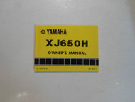 1981 Yamaha XJ650H Owners Manual FACTORY OEM BOOK 81 DEALERSHIP x