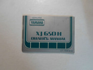 1981 Yamaha XJ650H Owners Manual FACTORY OEM BOOK 81 DEALERSHIP