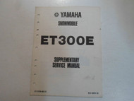 1981 Yamaha Snowmobile ET300E Supplementary Service Manual FACTORY OEM BOOK 81