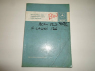 1981 Mercedes Benz 123 126 Passenger Cars Introduction into Service Manual WORN
