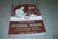 1969 1970 Chevrolet Corvette Camaro Nova Chassis Overhaul Service Shop Manual