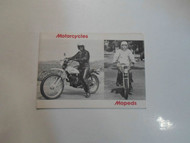 1980 Motorcycles Mopeds Instruction Booklet Manual FACTORY OEM BOOK 80