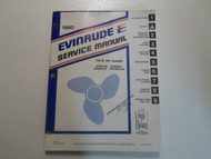 1980 Evinrude Service Repair Shop Manual 70 75 HP Models E70ELCS 75 ERCS ERLCS x