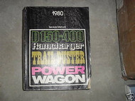 1980 Dodge Ramcharger Trailduster Truck Service Repair Shop Manual FACTORY OEM