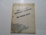 1980 Arctic Cat Trail Cat Service Repair Manual OEM BOOK 80 DAMAGED STAINED