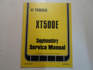 1979 Yamaha XT500E Supplementary Service Manual FACTORY OEM BOOK 79 DEAL 2ND ED