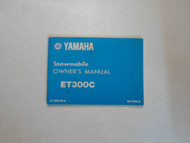 1979 Yamaha ET300C Snowmobile Owners Manual FACTORY OEM BOOK 79 DEALERSHIP