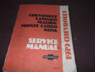 1979 Chevy Monte Carlo Camaro Nova Malibu Service Shop Repair Manual BRAND NEW
