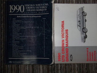 1990 Ford Crown Victoria & Mercury Grand Marquis Service Repair Manual SET OEM