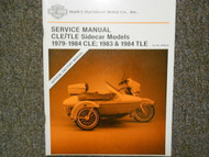 1979 1980 1981 1982 1983 1984 Harley Davidson CLE Sidecar Models Service Manual