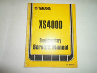 1978 Yamaha XS400D Supplementary Service Manual FACTORY OEM BOOK 78 FADED COVER