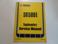 1978 Yamaha SR500E Supplementary Service Manual FACTORY OEM BOOK 78 DEALERSHIP