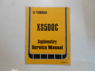 1977 Yamaha XS500C Supplementary Service Manual FACTORY OEM BOOK 77 DAMAGED