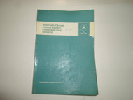 1976 MERCEDES Automatic Climate Control System Passenger Series 116 Manual WORN