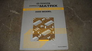 2005 Toyota Corolla Matrix Electrical Wiring Diagram Service Shop Repair Manual