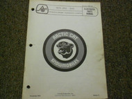 1975 Arctic Cat Jag 340 Illustrated Service Parts Catalog Manual FACTORY OEM