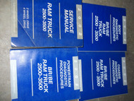 2002 Dodge Ram Truck DIESEL 2500 3500 Service Shop Repair Manual Set FACTORY x