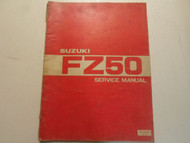 1980 Suzuki FZ50 Service Repair Shop Manual WORN DAMAGED FACTORY OEM BOOK 80