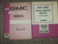 1973 GMC SPRINT TRUCK Service Shop Repair Manual SET FACTORY OEM DEALERSHIP 73