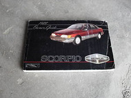 1988 Ford Merkur Scorpio Owners Owner Operators Manual Guide OEM BOOKLET