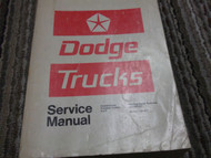 1972 1973 DODGE TRUCK TRUCKS 100-800 4x4 Forward Con Shop Service Repair Manual