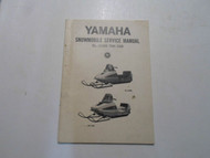1970s Yamaha SL 338B SW 396 Snowmobile Service Manual FACTORY OEM STAINED DEAL