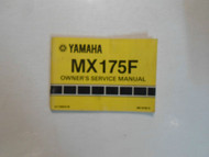 1970s Yamaha MX175F Owners Service Repair Manual WATER DAMAGED FACTORY OEM DEAL