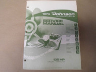 1973 Johnson Outboards Service Shop Repair Manual 135 HP 135ESL73 OEM Boat x