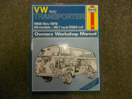 1968 1979 VW 1600 Transporter All Models Owners Service Repair Workshop Manual x