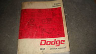1967 DODGE POLARA MONACO Service Repair Shop Manual OEM FACTORY 67 BOOK x