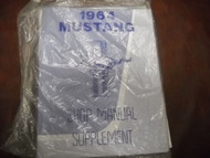 1964 Ford Mustang Service Shop Repair Manual Supplement NEW REPRINT 1964