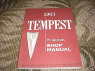 1963 GM Pontiac Tempest Chassis Service Shop Repair Manual OEM Book 1963