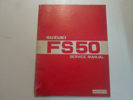 1981 Suzuki FS50 Service Repair Shop Manual FADED MINOR DAMAGE FACTORY
