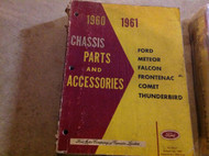 1960 1961 FORD FALCON FRONTENAC THUNDERBIRD Chassis Parts & Accessories Manual