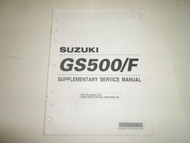 2004 Suzuki GS500/F FK4 Supplementary Service Manual FACTORY OEM BOOK 04 STAINED