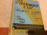 1950 1951 52 53 Chrysler Car Parts List C45 46 47 P17-18 S13 D29-30-31-32 Manual