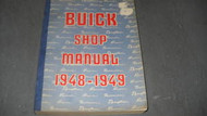 1948 1949 GM Buick All Series Service Shop Repair Manual RARE FACTORY BOOK x
