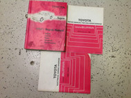 1986 1986.5 Toyota Supra Service Shop Repair Manual Set W BODY & WIRING DIAGRAM