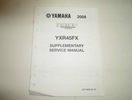 2008 Yamaha YXR45FX RHINO 450 Supplementary Service Manual FACTORY OEM 2008 NEW