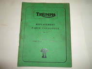 1961 Triumph Replacement Parts Catalog Twenty One Speed Twin Tiger 100 No.3