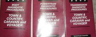 2003 DODGE CARAVAN CHRYSLER TOWN & COUNTRY VOYAGER Diagnostics Manual Set