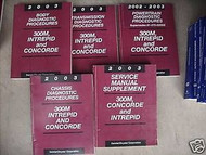2003 DODGE INTREPID Service Shop Repair Manual Set OEM FACTORY BOOKS