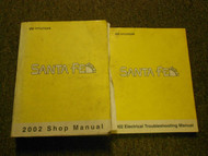 2002 HYUNDAI Santa Fe Service Repair Shop Workshop Manual Set W Wiring Diagram