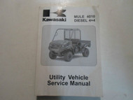 2009 Kawasaki MULE 4010 DIESEL 4x4 UTILITY Vehicle Service Manual WATER DAMAGED