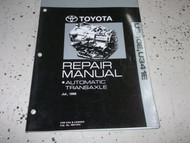 2001 Toyota CELICA AUTOMATIC TRANSAXLE Service Shop Repair Manual U340E U341E