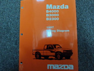 1997 Mazda B-Series Truck B2300 3000 4000 Electrical Wiring Diagrams Manual OEM
